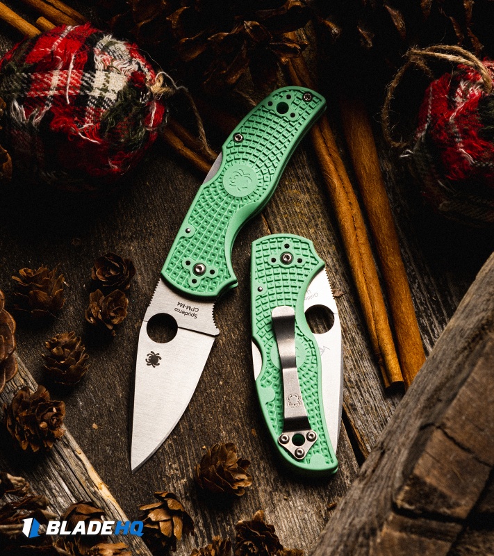 Spyderco Native 5 Lightweight Lockback Knife | Mint Green/M4