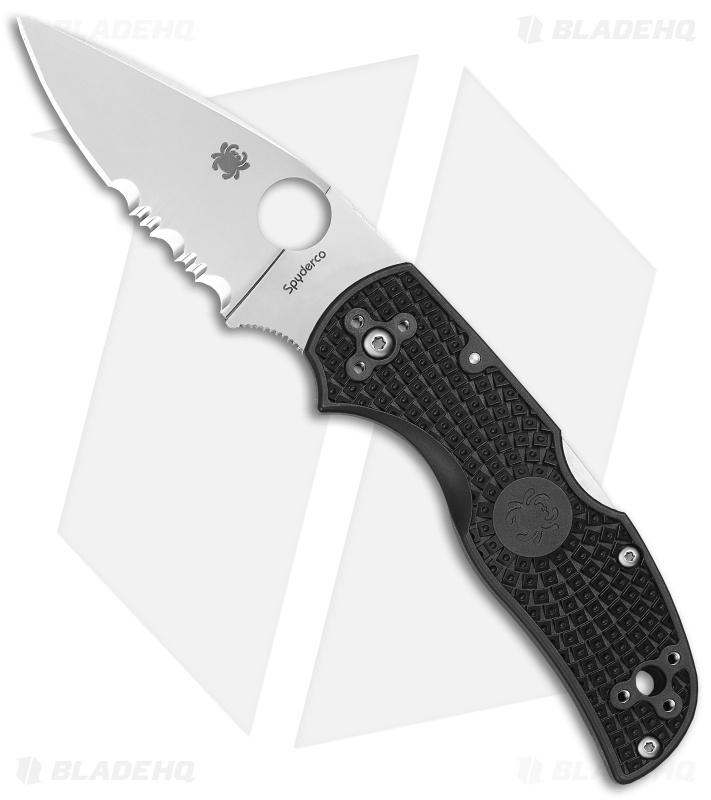 Spyderco Native 5 Lightweight FRN Knife Black (3" Satin Serr CPM-S30V) C41PSBK5