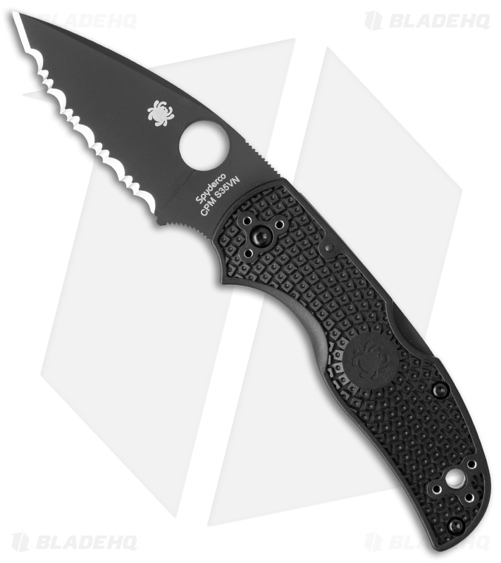 Spyderco Native 5 Lightweight S30V Knife FRN (3" Black Full Serr) C41SBBK5