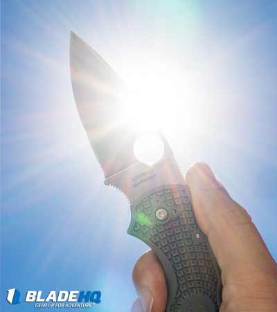 Spyderco Native 5 Lightweight Lockback Knife Gray FRN (3" Satin Maxamet) C41PGY5