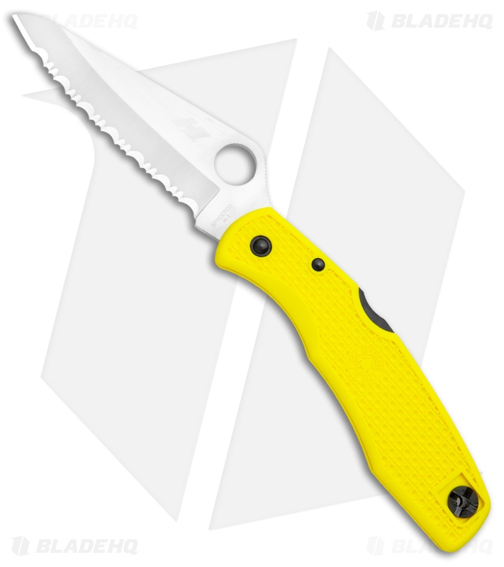 その他 salt Spyderco Pacific Salt H-1 Knife C91SYL Yellow FRN (3.81