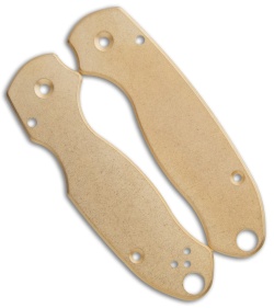Flytanium Custom Classic Brass Scales for Spyderco Para 3 Knife