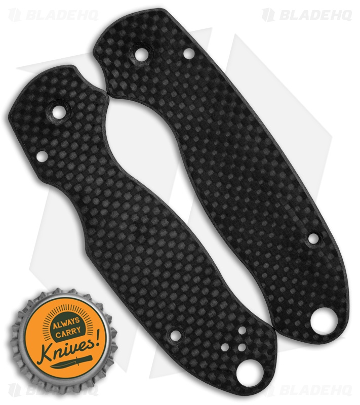 Flytanium Custom Classic Carbon Fiber Scales for Spyderco Para 3 Knife