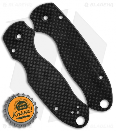 Flytanium Custom Classic Carbon Fiber Scales for Spyderco Para 3 Knife