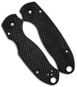 Flytanium Custom Classic Carbon Fiber Scales for Spyderco Para 3 Knife