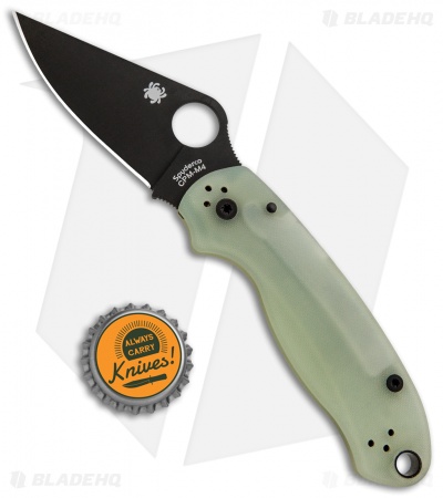 Spyderco M4 Para 3 Knife Natural G-10 (3" Black) C223GM4PBK Exclusive