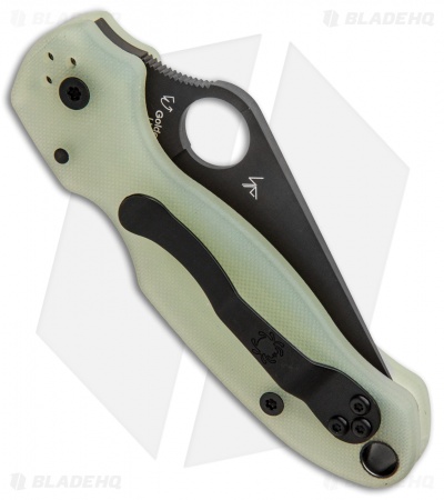 Spyderco M4 Para 3 Knife Natural G-10 (3" Black) C223GM4PBK Exclusive