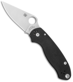 Spyderco Para 3 Compression Lock Knife Black G-10 (3&quot; Stonewash) C223GP | 60619