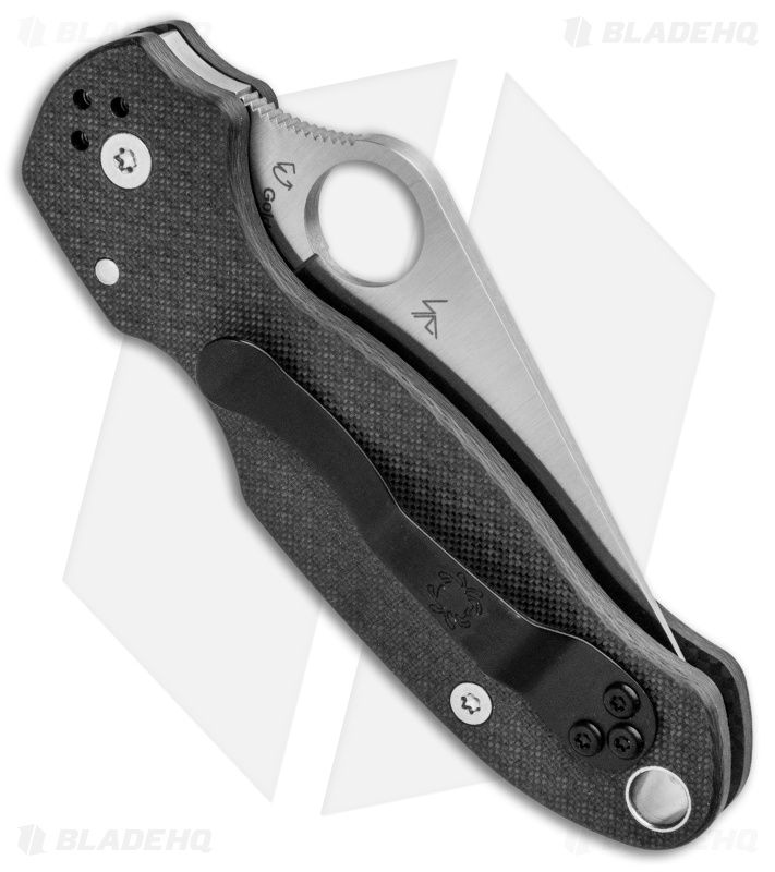 Spyderco Para 3 Compression Lock Knife Carbon Fiber (3" Satin Serr 52100) 