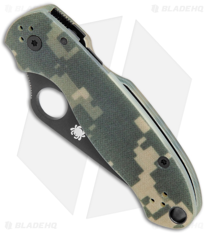 Spyderco Para 3 Compression Lock Knife Digi Camo G-10 (3" Black) C223GPCMOBK