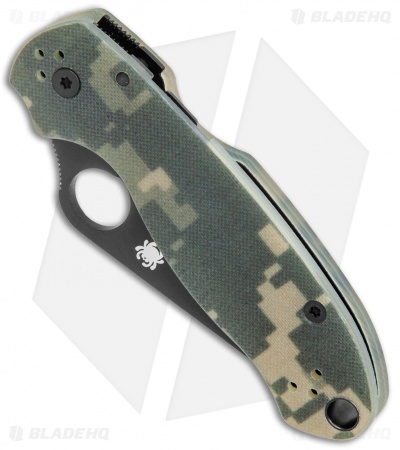 Spyderco Para 3 Compression Lock Knife Digi Camo G-10 (3" Black) C223GPCMOBK