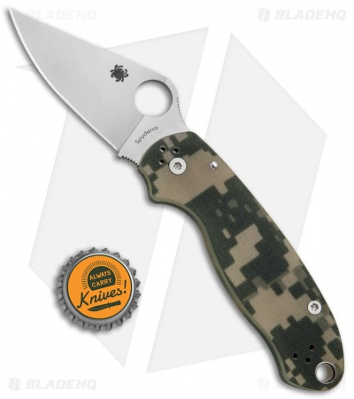 Spyderco Para 3 Compression Lock Knife Digi Camo G-10 (3" Satin) C223GPCMO