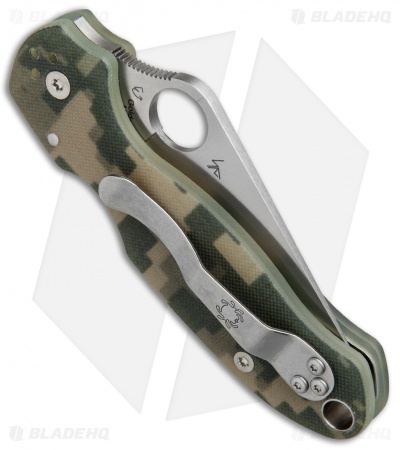 Spyderco Para 3 Compression Lock Knife Digi Camo G-10 (3" Satin) C223GPCMO