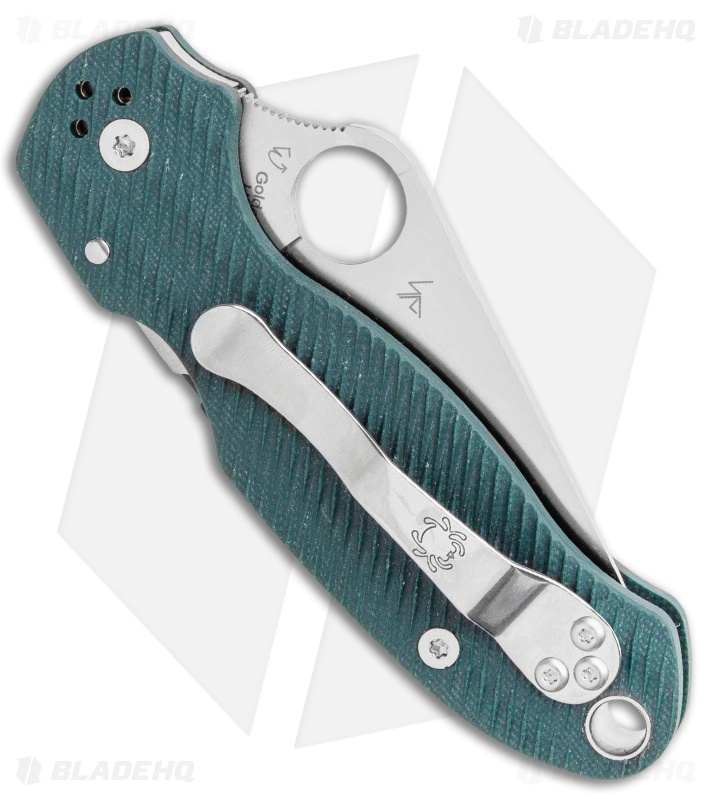 Spyderco Para 3 Compression Lock Knife Green (3