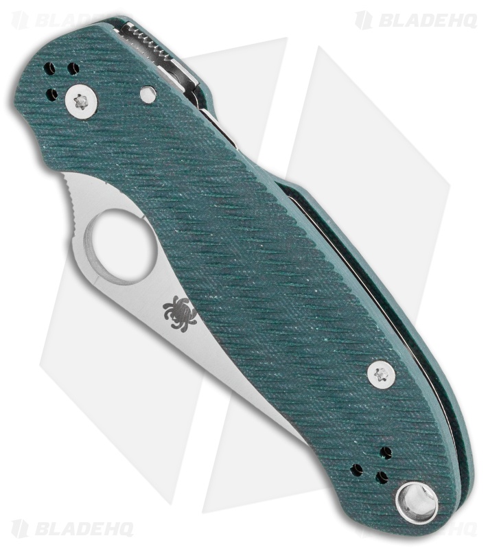 Spyderco Para 3 Compression Lock Knife Green (3