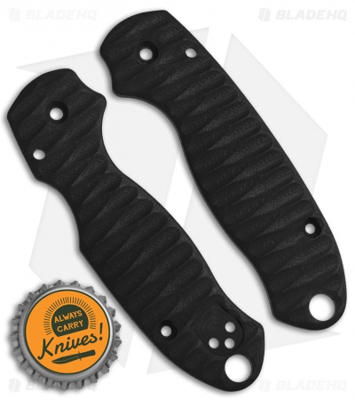 Spyderco Para 3 Custom G-10 Replacement Scales by Allen Putman (Black)