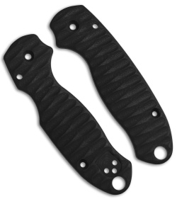 Spyderco Para 3 Custom G-10 Replacement Scales by Allen Putman (Black)