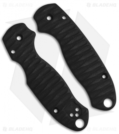 Spyderco Para 3 Custom G-10 Replacement Scales by Allen Putman (Black)