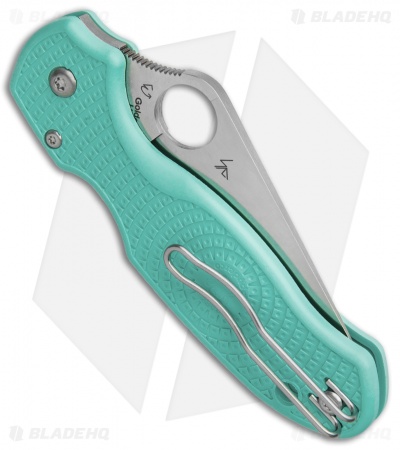 Spyderco Para 3 Lightweight Compression Lock Knife Teal FRN (3" Satin S90V)