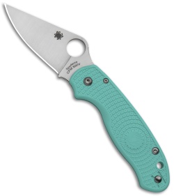 Spyderco Para 3 Lightweight Compression Lock Knife Teal FRN (3" Satin S90V)