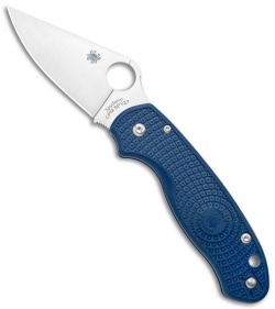 Spyderco Para 3 Lightweight Compression Lock Knife Blue (3&quot; Satin SPY27) | 117011