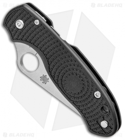 Spyderco Para 3 Lightweight Compression Lock Knife Black FRN (3" Satin)