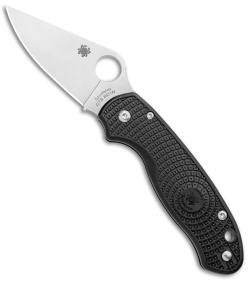 Spyderco Para 3 Lightweight Compression Lock Knife Black FRN (3&quot; Satin) | 104077