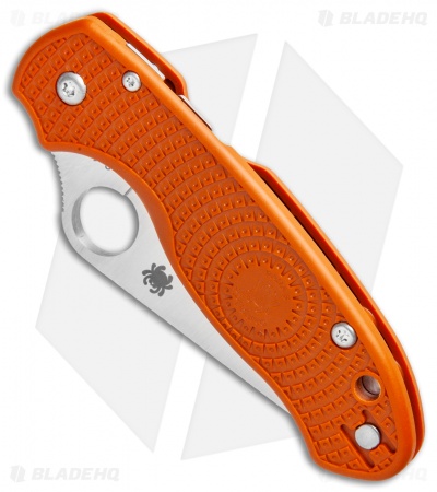 Spyderco Para 3 Lightweight Compression Lock Knife Orange FRN (3" Satin REX 45)