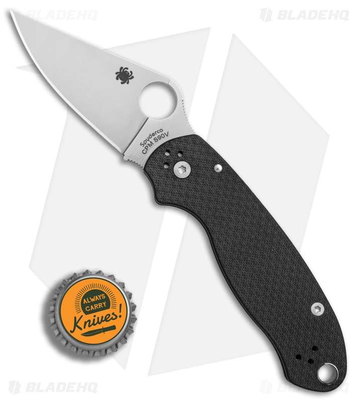 Spyderco Para 3 Sprint Run Knife Carbon Fiber (3" Satin S90V) C223CF90VP