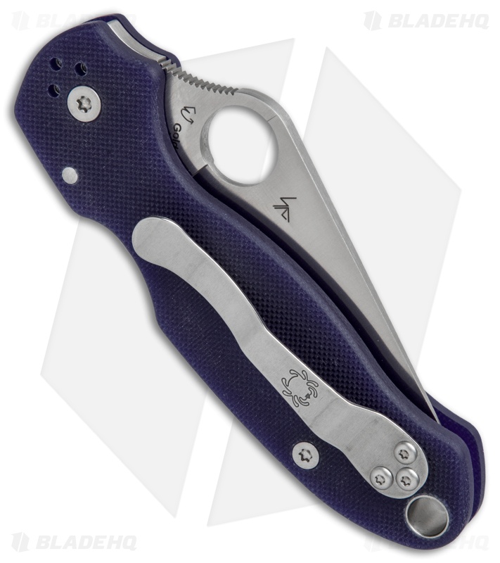 Spyderco Para 3 - Blue G-10 Satin - Compression Lock Knife