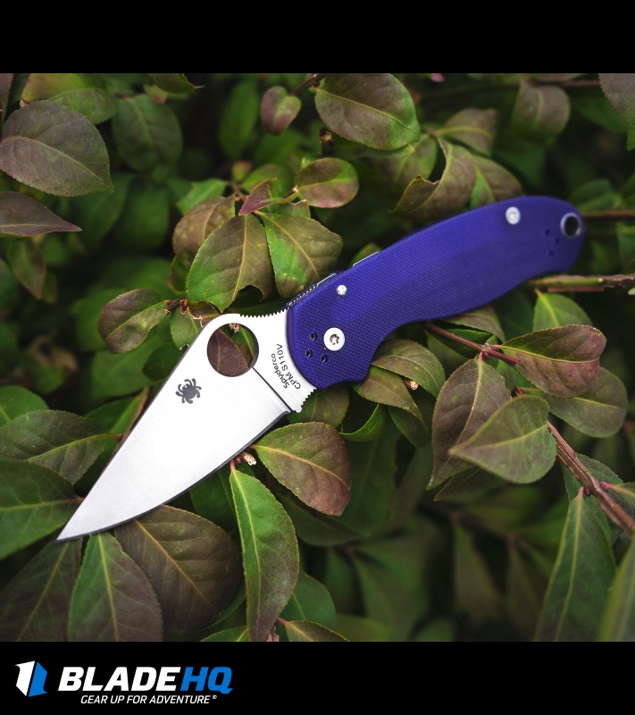 Spyderco Para 3 - Blue G-10 Satin - Compression Lock Knife