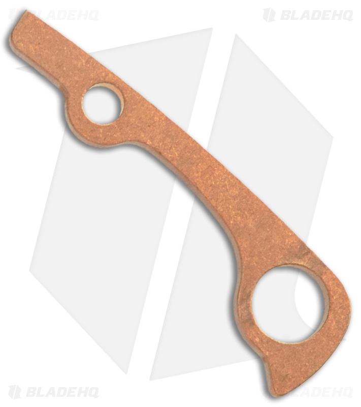 Flytanium Custom Copper Backspacer for Spyderco Paramilitary 2 - Stonewash