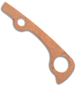 Flytanium Custom Copper Backspacer for Spyderco Paramilitary 2 - Stonewash