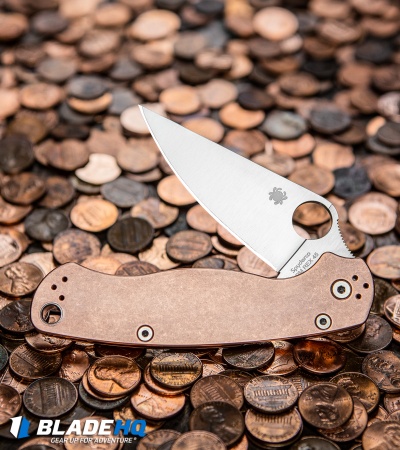 Spyderco Copper Paramilitary 2 Knife (3.4" Satin REX 45) C81CUP2