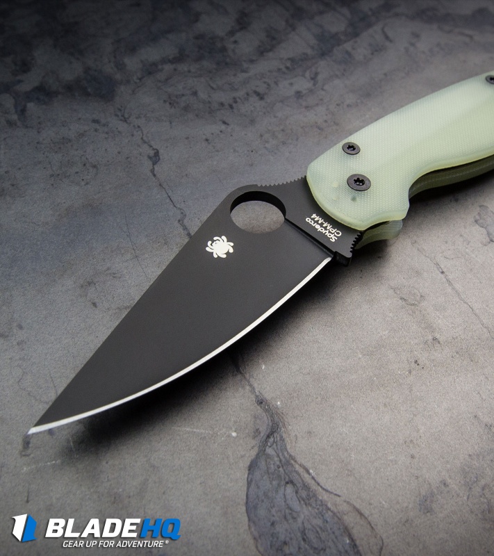 Spyderco M4 Paramilitary 2 Knife Natural G-10 (3.4" Black) C81GM4BKP2 Exclusive