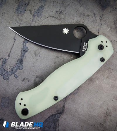 Spyderco M4 Paramilitary 2 Knife Natural G-10 (3.4" Black) C81GM4BKP2 Exclusive