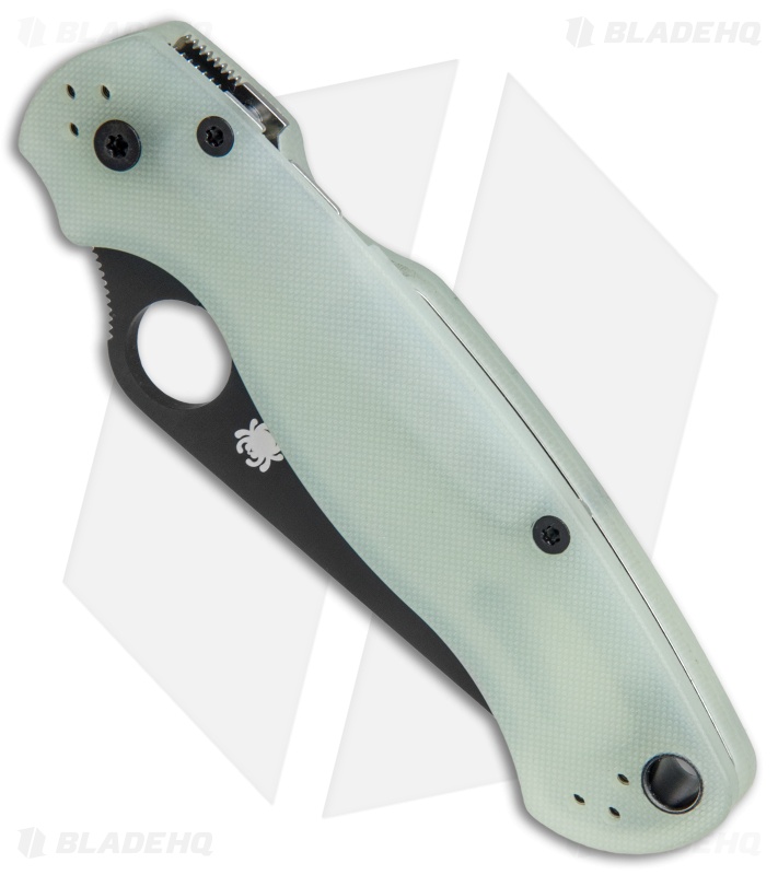 Spyderco M4 Paramilitary 2 Knife Natural G-10 (3.4" Black) C81GM4BKP2 Exclusive