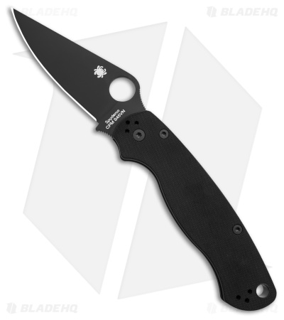 Spyderco Paramilitary 2 Compression Lock Knife G-10 (3.4" Black) C81GPBK2