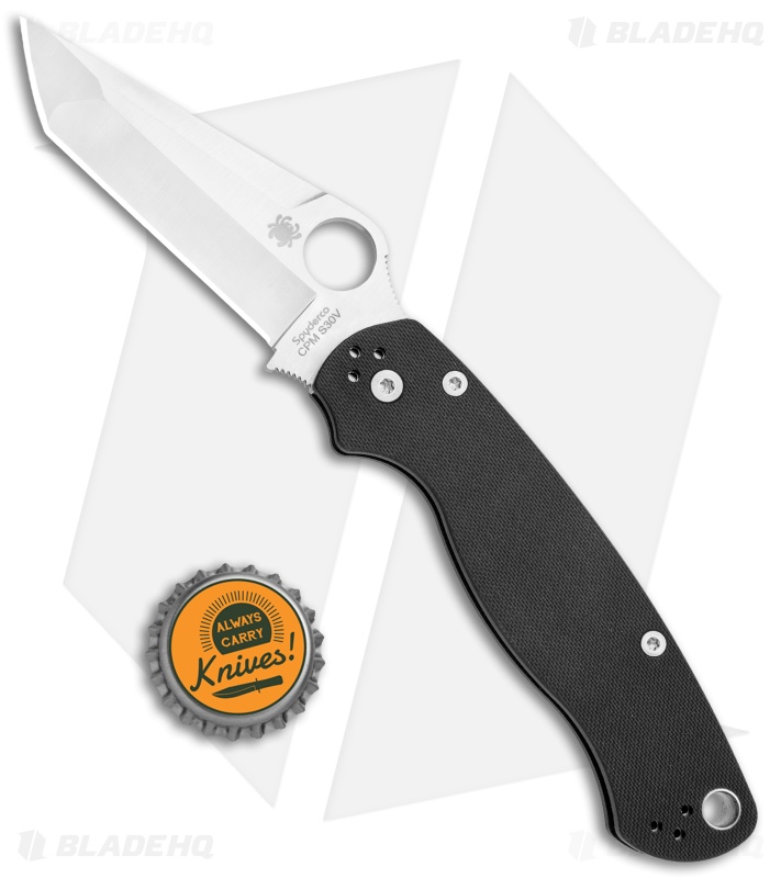 Spyderco Paramilitary 2 Exclusive Tanto Compression Lock Knife G-10 (3.4" Satin)