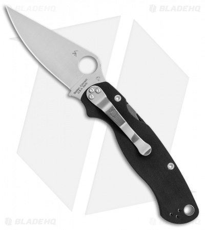 Spyderco Paramilitary 2 Left Handed Knife G-10 (3.4" Satin S45VN) C81GPLE2