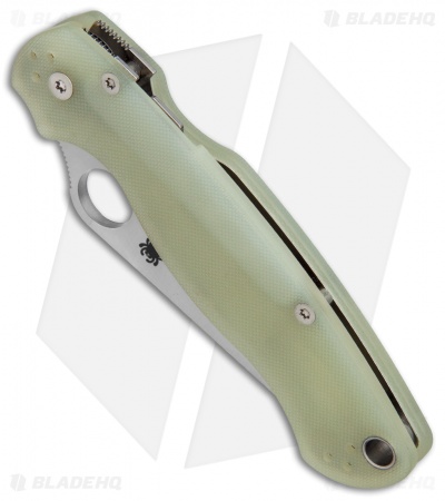 Spyderco M4 Paramilitary 2 Knife Natural G-10 (3.4" Satin) C81GM4P2 Exclusive