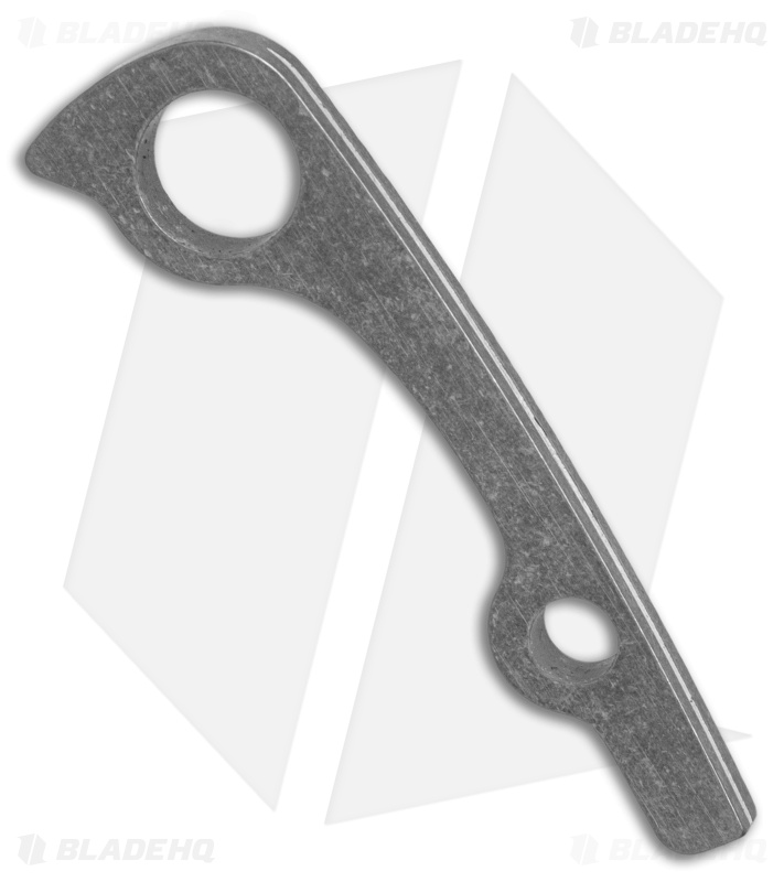 Flytanium Custom Titanium Backspacer for Spyderco Paramilitary 2 - Stonewash