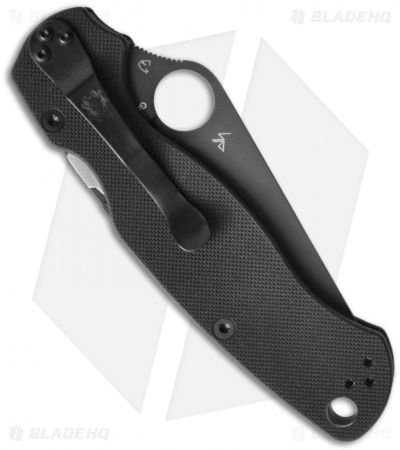 Spyderco Paramilitary 2 Compression Lock Knife G-10 (3.4" Black) C81GPBK2