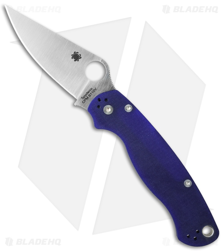 Spyderco Paramilitary 2 Knife | Blue G-10 | Blade HQ