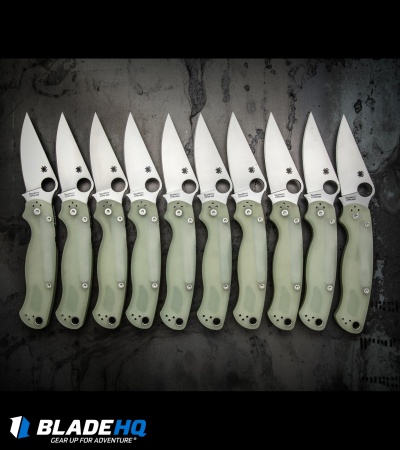 Spyderco M4 Paramilitary 2 Knife Natural G-10 (3.4" Satin) C81GM4P2 Exclusive