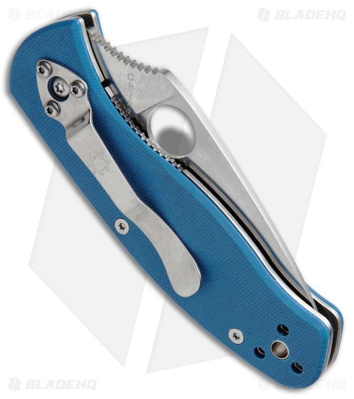 Spyderco Persistence Folding Knife Blue G-10 (2.75