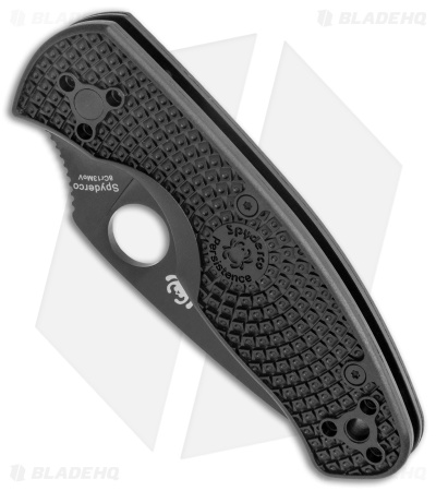 Spyderco Persistence Lightweight Liner Lock Black (2.75" Black Full Serr) 