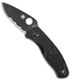 Spyderco Persistence Lightweight Liner Lock Black (2.75" Black Serr) C136PSBBK