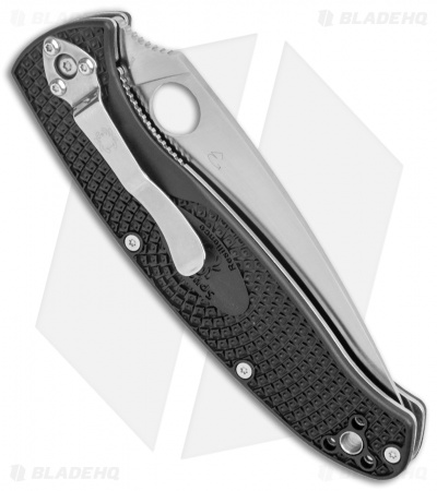 Spyderco Resilience Lightweight Liner Lock Knife Black FRN (4.25" Satin) C142PBK