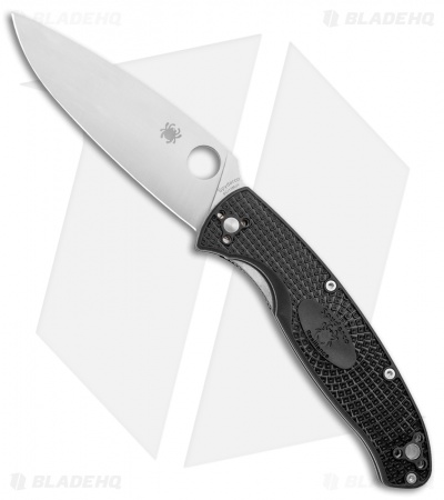 Spyderco Resilience Lightweight Liner Lock Knife Black FRN (4.25" Satin) C142PBK